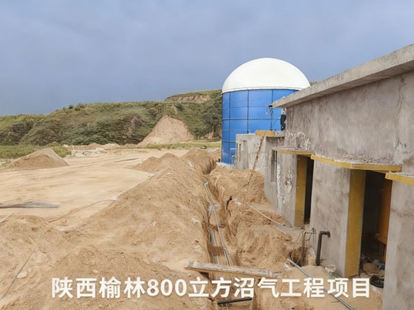 陕西榆林800立方沼气工程项目